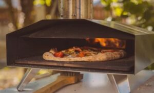 wood pellets pizza oven